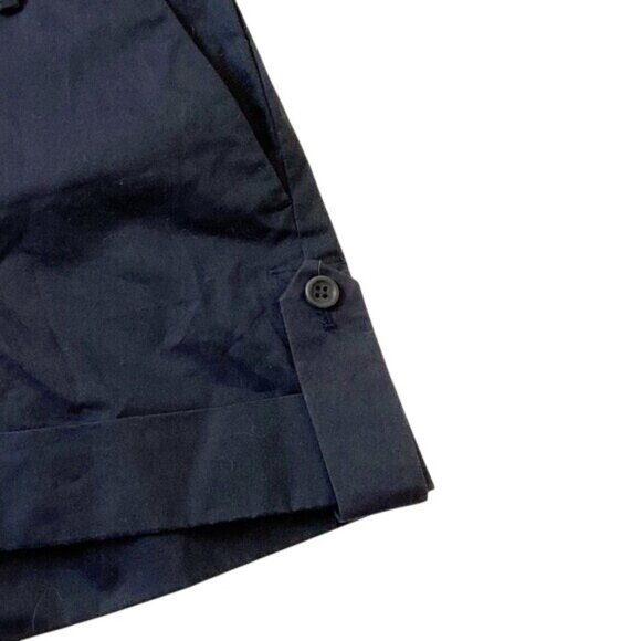 Theory navy blue cuffed shorts, size 2, cotton blend, made in USA - Picture 5 of 7